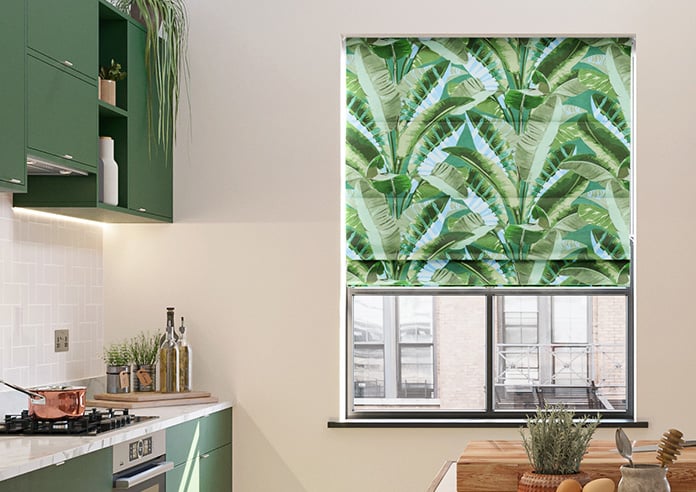 Rodeo Drive, Jade - Motorised Roman Blind - Image 3